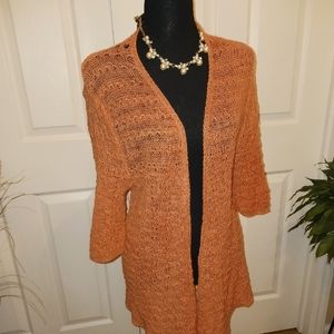 Orange light weight sweater Large
